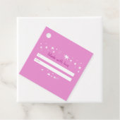 Mit Liebe pink & stars Geschenkanhänger (Beispiel)