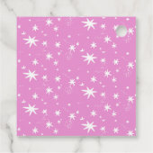 Mit Liebe pink & stars Geschenkanhänger (Rückseite)