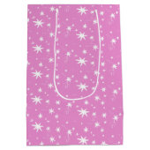 Mit Liebe pink & stars Mittlere Geschenktüte (Rückseite)