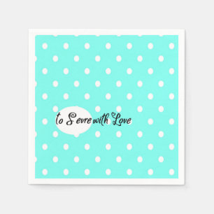 Mit Liebe Polka Dot Party Paper Napkin bedienen Serviette