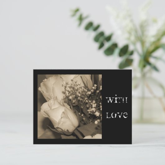 Mit Liebe Postkarte (Stehend Vorderseite)