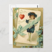 Mit Liebe Postkarte (Vorne/Hinten)