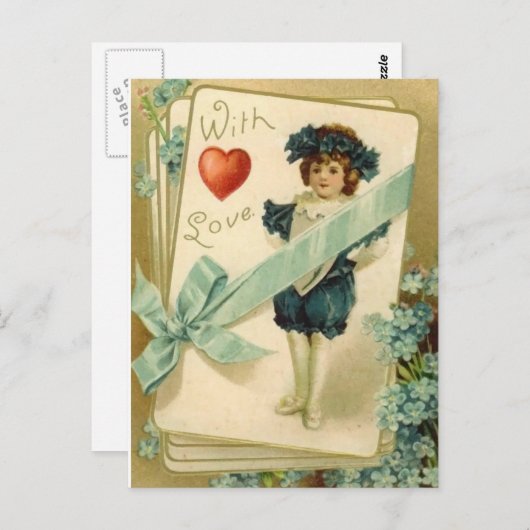 Mit Liebe Postkarte (Vorne/Hinten)