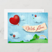 Mit Liebe Postkarte (Vorne/Hinten)