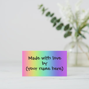 Mit Liebe Rainbow Business Cards Visitenkarte