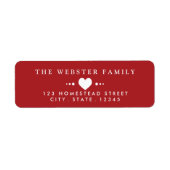 Mit Liebe Red Rücksendeadresse (Vorne)