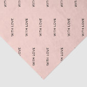 Mit Liebe Rosa Elegant Minimalistisch Romantik Hüb Seidenpapier (Ausschnitt)