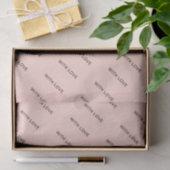Mit Liebe Rosa Elegant Minimalistisch Romantik Hüb Seidenpapier (Geschenk)