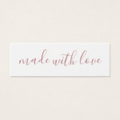 Mit Liebe Rosa Strick Mini Tags (Vorderseite)