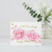 Mit Liebe Roses Mütter Day Mama Postkarte (Stehend Vorderseite)