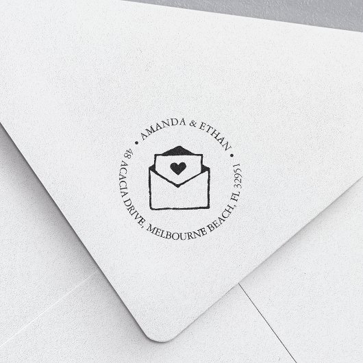 Mit Liebe | RÜCKSENDEADRESSE Permastempel