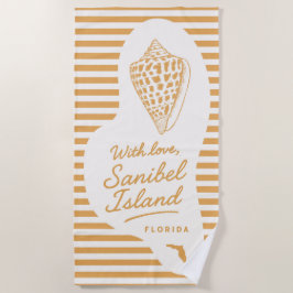 Mit Liebe Sanibel Island Junonia Strandtuch