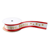 Mit Liebe Santa Custom Text Weihnachten Satinband (Spule)