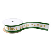Mit Liebe Santa Custom Text Weihnachten Satinband (Spule)