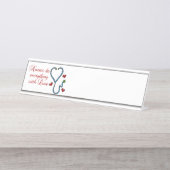 mit Liebe Schreibtischnamensplakette (Vorderseite )