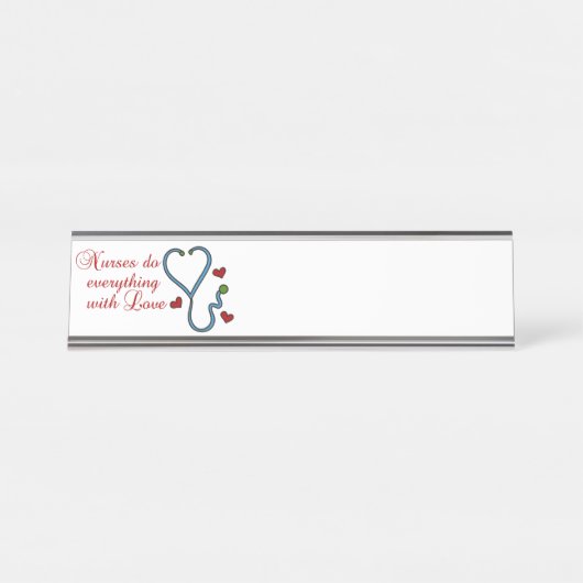 mit Liebe Schreibtischnamensplakette (Vorderseite )