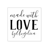 Mit Liebe Script Personalisiert Gummistempel (Prägung)