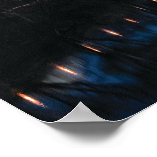 'Mit Liebe' Skyline Poster, 18" x 24" Poster (Ecke)