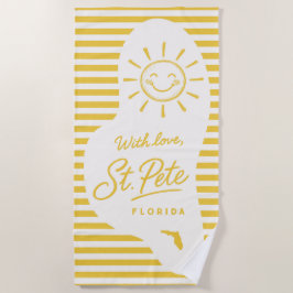 Mit Liebe St Pete Badetuch