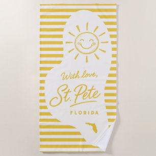 Mit Liebe St Pete Badetuch