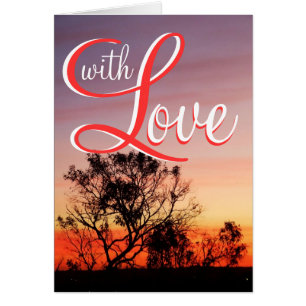 Mit Liebe Sunset Card