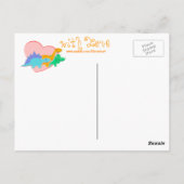 Mit Liebe Sweet Hearts Dinosaurier Postkarte (Rückseite)