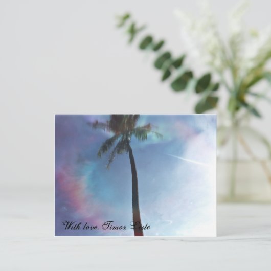 Mit Liebe Timor-Leste Postkarte (Stehend Vorderseite)