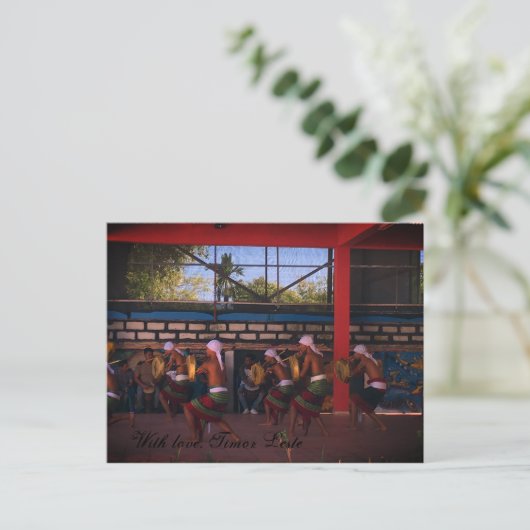 Mit Liebe Timor-Leste Postkarte (Stehend Vorderseite)