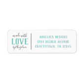 Mit Liebe Türkis Handmade Business (Vorne)