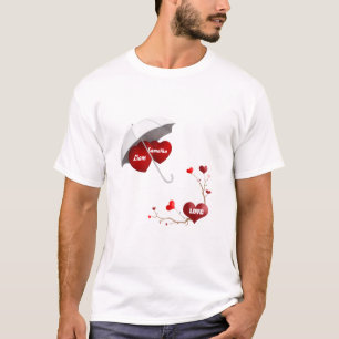 Mit Liebe Übergossenes Personalisiertes T-Shirt