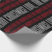 Mit Liebe ummantelt, Weihnachten anpassbar Geschenkpapier (Ecke)