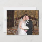 Mit Liebe und Dank Dankeskarte (Vorderseite)