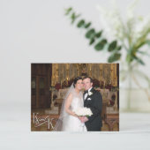 Mit Liebe und Dank Dankeskarte (Stehend Vorderseite)