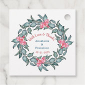 Mit Liebe und dank Hochzeitsjubiläum Geschenkanhänger (Rückseite)