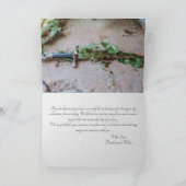 Mit Liebe und Dankbarkeit White Liner Dankeschön K Dankeskarte (Innenseite)