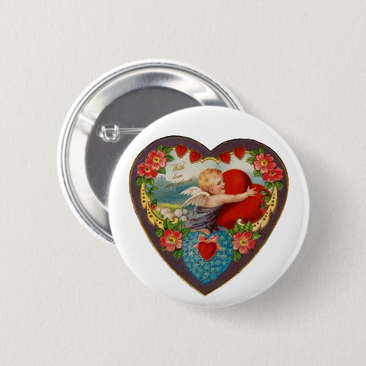 Mit Liebe und Esteem Button (Vorne & Hinten)