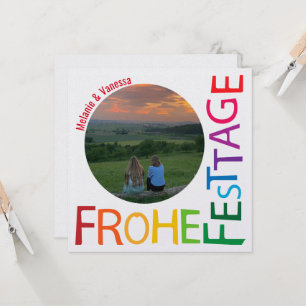 mit Liebe und Regenbogen-Herzkarten