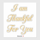 Mit Liebe und vielen Dank für Sie Aufkleber (Blatt)