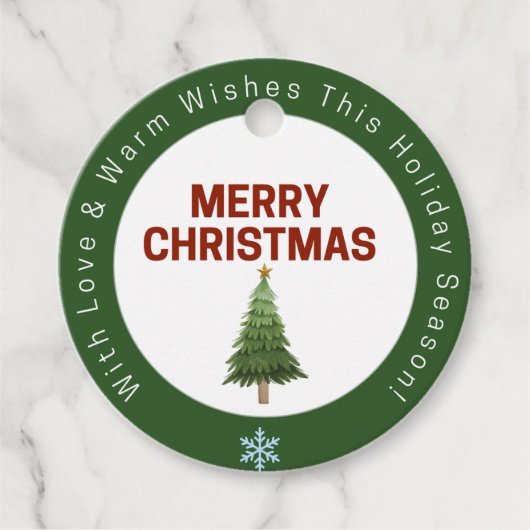 Mit Liebe und Wärme wünscht diese Urlaubssaison Geschenkanhänger (Vorderseite)