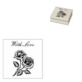 Mit Liebe und zwei Rose Gummistempel (Stempel)
