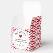 Mit Liebe Valentines Personalisiertes Rotes Herz Geschenkschachtel (Geöffnet)