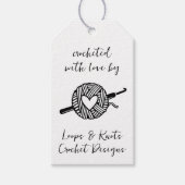 mit Liebe versehen Geschenkanhänger (Vorderseite)