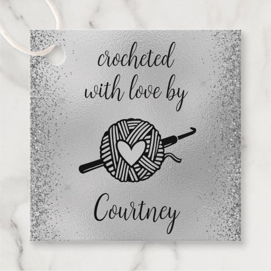 mit Liebe versehen Geschenkanhänger (Vorderseite)