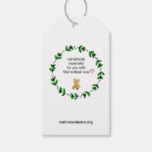 Mit Liebe versehen Geschenkanhänger (Vorderseite)