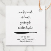 mit Liebe versehen Geschenkanhänger (Rückseite)