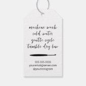 mit Liebe versehen Geschenkanhänger (Rückseite)