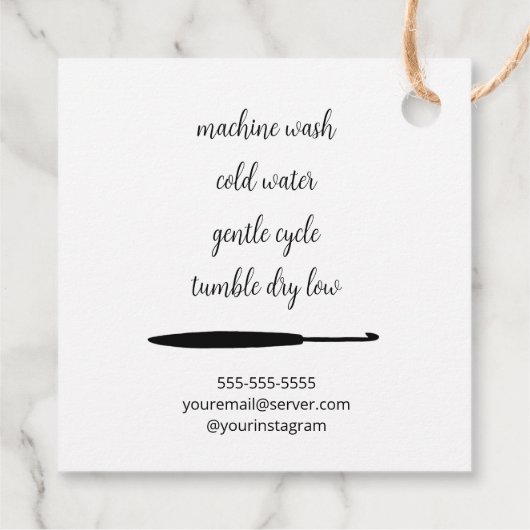 mit Liebe versehen Geschenkanhänger (Rückseite)