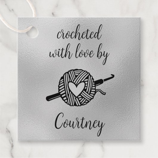 mit Liebe versehen Geschenkanhänger (Vorderseite)