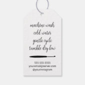 mit Liebe versehen Geschenkanhänger (Rückseite)