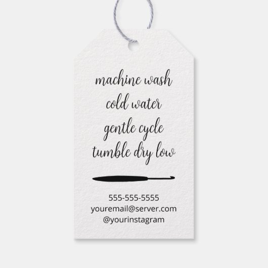 mit Liebe versehen Geschenkanhänger (Rückseite)